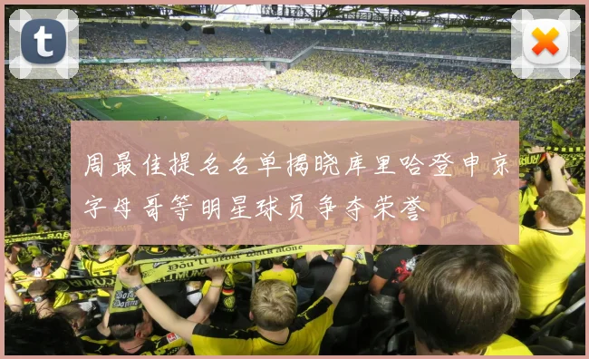 周最佳提名名单揭晓库里哈登申京字母哥等明星球员争夺荣誉