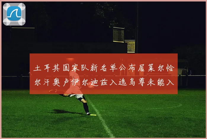 土耳其国家队新名单公布居莱尔恰尔汗奥卢伊尔迪兹入选乌尊未能入选
