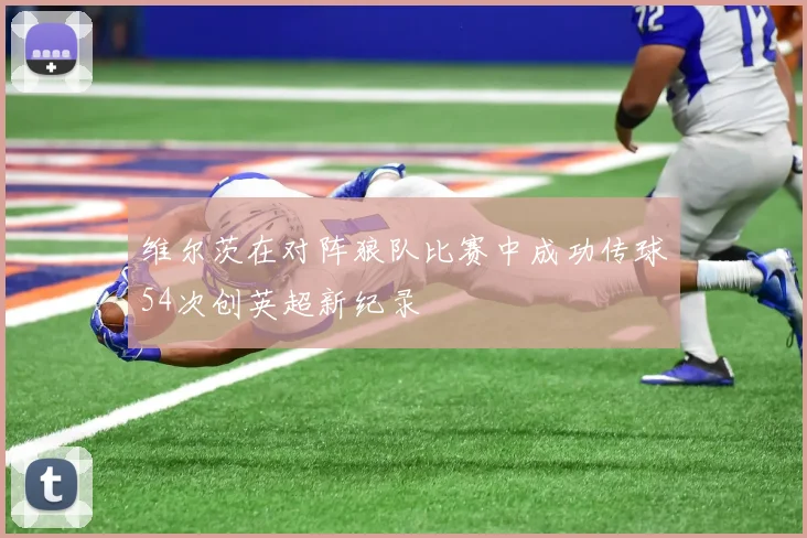 维尔茨在对阵狼队比赛中成功传球54次创英超新纪录